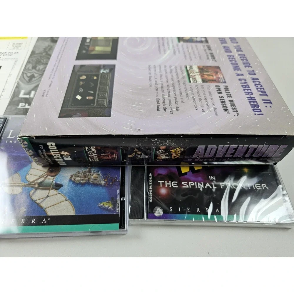 Daryl F Gates Police Quest, Lighthouse, Roger Wilco PC CD-ROM (Partially Sealed)